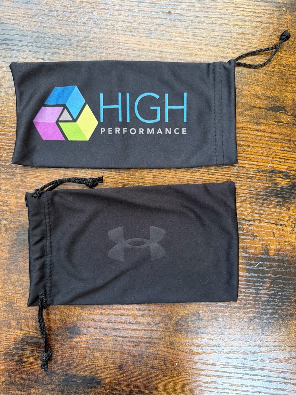 NEW Under Armour Sunglass Black Cinch Bag With Drawstrings With Extra Bag